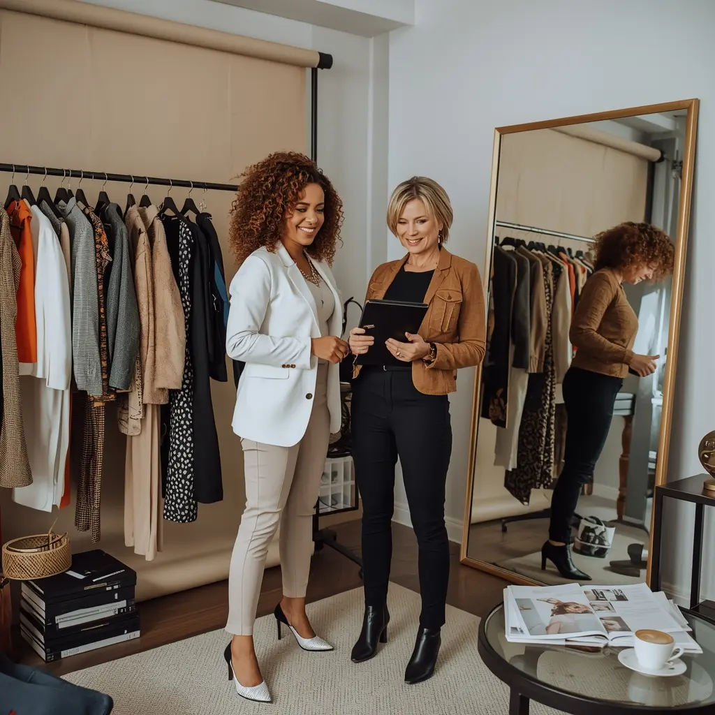 Professional wardrobe consultation session